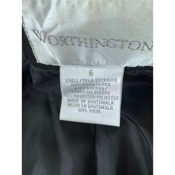 VTG "Worthington" 100% Wool Women SZ 6 Old Money Quiet Luxury Hepburn Class Lady - Picture 8 of 11